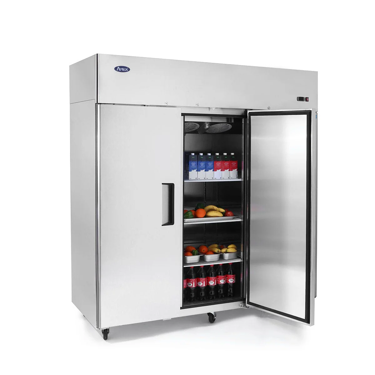 Atosa MBF8006GR Top Mount Three Door Refrigerator - Image 3
