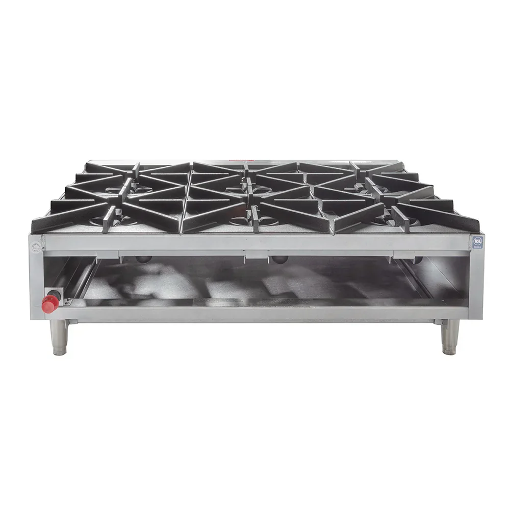 Star 606HF 36" Gas Hotplate w/ (6) Burners & Manual Controls - NG - Image 5